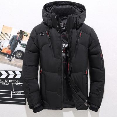 Chaqueta de plumón de pato blanco para hombre, chaqueta gruesa con capucha cálida, abrigo informal para hombre, abrigo de alta calidad, Parka de invierno térmico para hombre