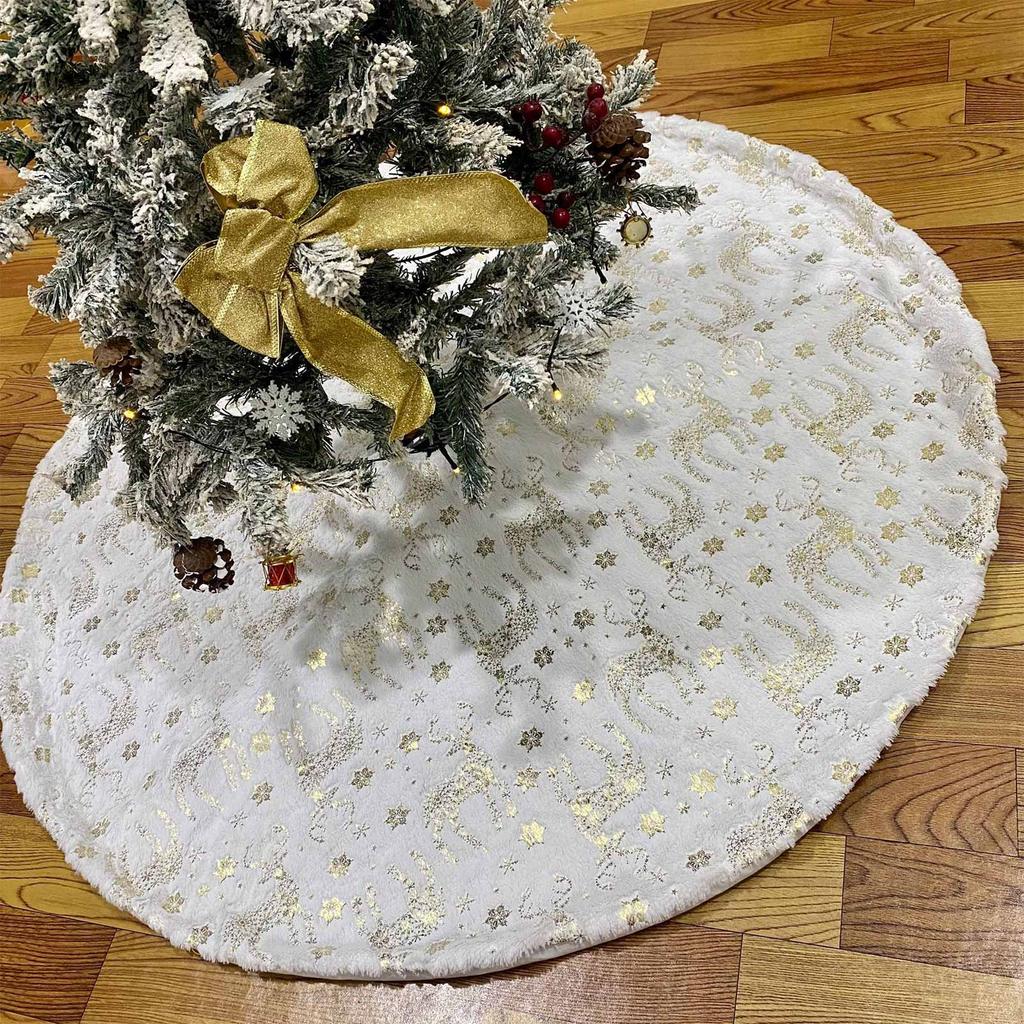 Christmas Tree Skirt Snowflake Decoration Skirt Christmas Decoration Ornament