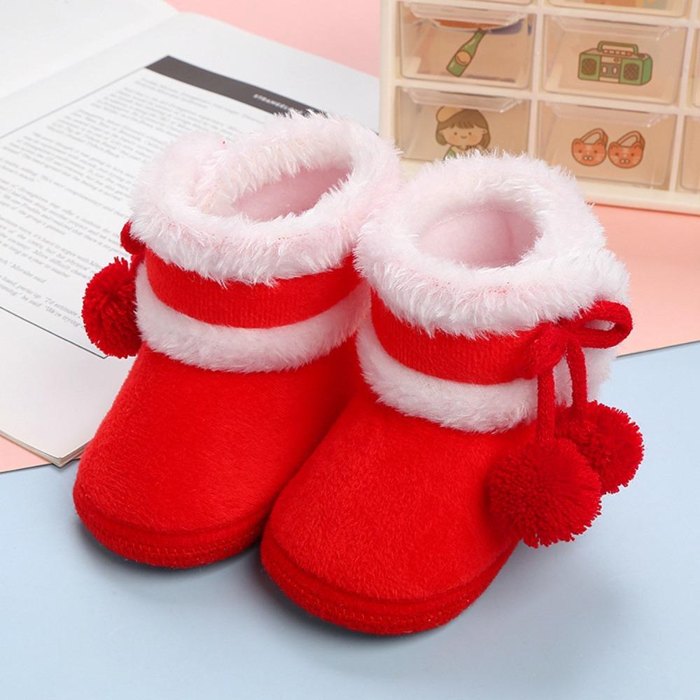 Fleece Toddler Snow Boots Warm Baby Footwear Durable Infant First Walking Shoes  Winter