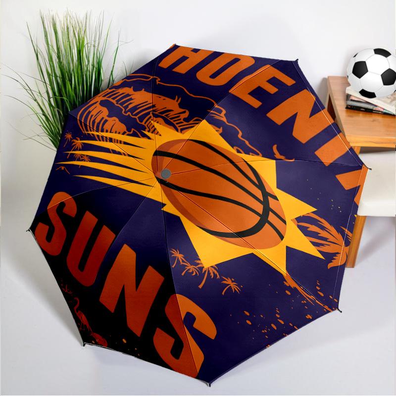 Phoenix Basketball Team Umbrella 8-Frame for Travel, Camping, Casual Lightweight Portable Umbrella, Essential for Every Family Holidays Gift