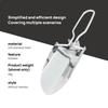 Stainless Steel Folding Shovel Lightweight Anti Slip Handle Camping Shovel with Oxford Storage Bag Mini Gardening Shovel