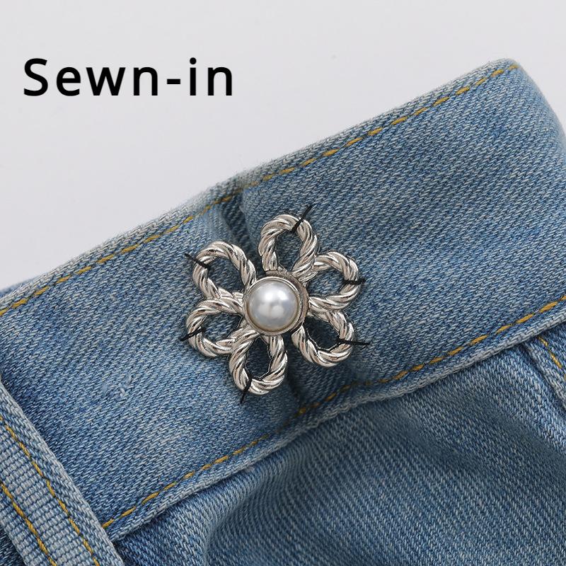 

4 шт. 6-пелюсткова квіткова пряжка для талії, пара пелюсток, плоска знімна пряжка для талії, додаткова пряжка для талії 4 pairs in a pack