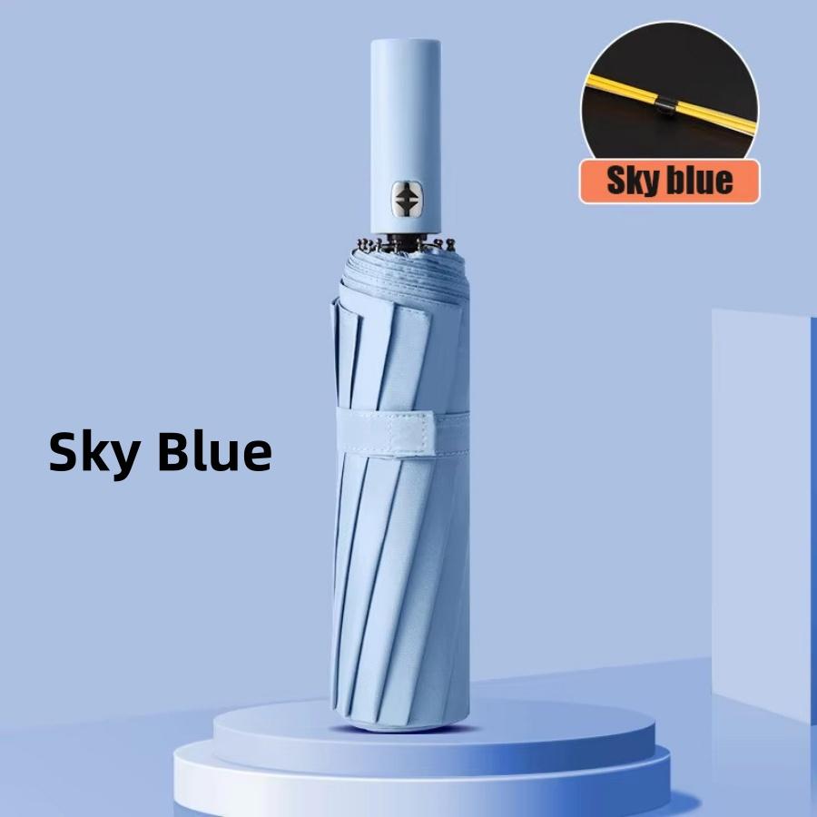 2-3 men's umbrella for wind resistance rain-proof large size 24K 106cm diameter sunny umbrella folding full-automatic umbrella