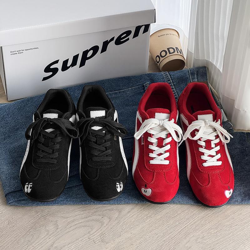 58132 Apple Shoes Red Thin-soled Racing Shoes for Men and Women Summer New Couples Four-season Flat Shoes