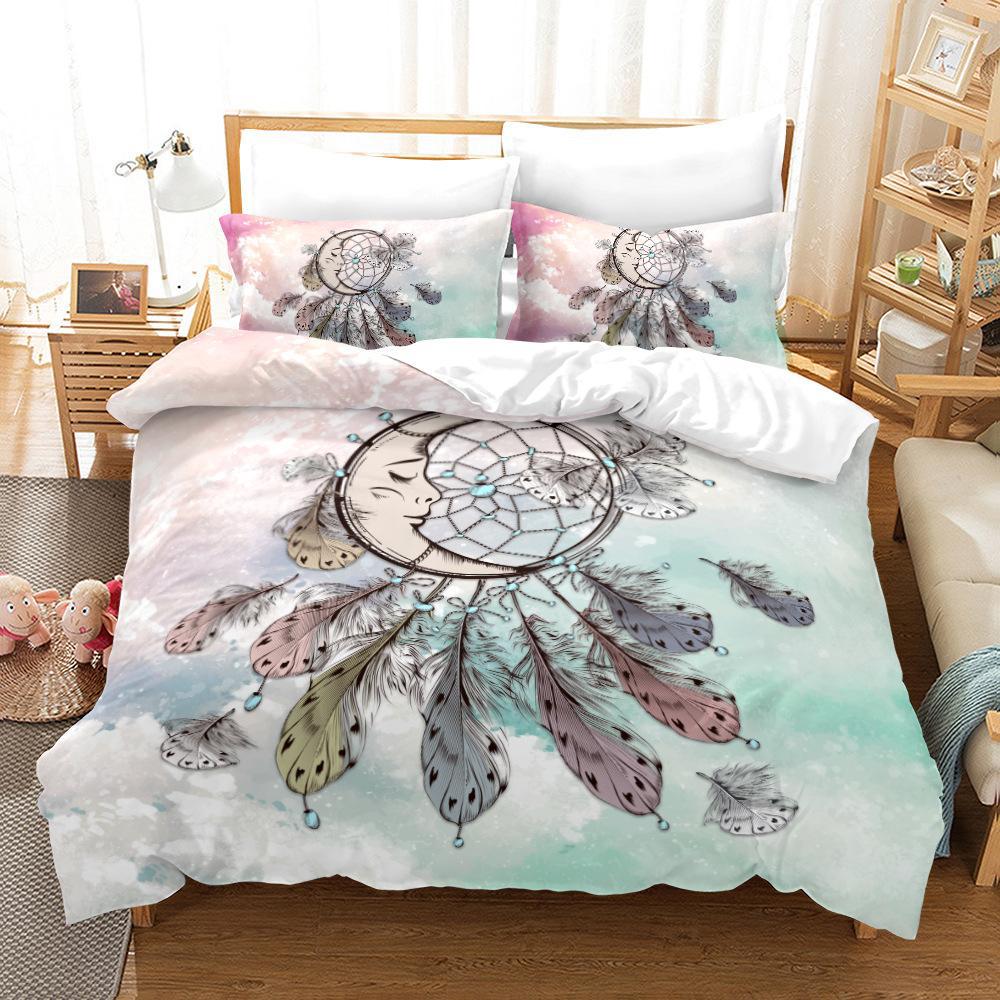 Bedding Three-Piece Custom Digital Printing Home Textile Quilt Cover Bed Sheet Source