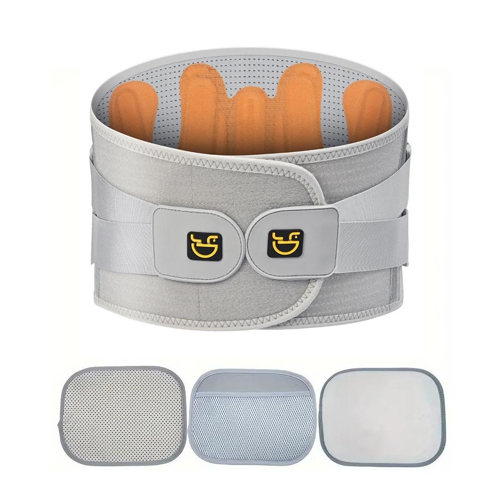

Dual Adjustable Waist Braces Belt Breathable Waist Trainer Lumbar Support Belt Workout L оранжевый