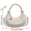 Elegant Half-moon Shoulder Bag Korean Style Crescent Bag Casual Dumpling Crossbody Bag  Women