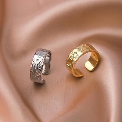 Men's Light Luxury Adjustable Open Band Ring - Niche Design & Statement Jewelry