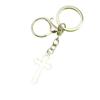 Hollow Cross Keychain: Creative Metal Pendant for Backpack
