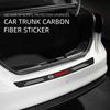 COHPQK1 Car Trunk Rear Bumper Protective Carbon fiber Leather Stickers for Nissan X-trail Qashqai Note Juke Sentra Patrol Navara Micra