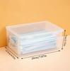 2PCS Transparent Large Capacity Mask Storage Box Household Mask Nose Mask Medicine Storage Box