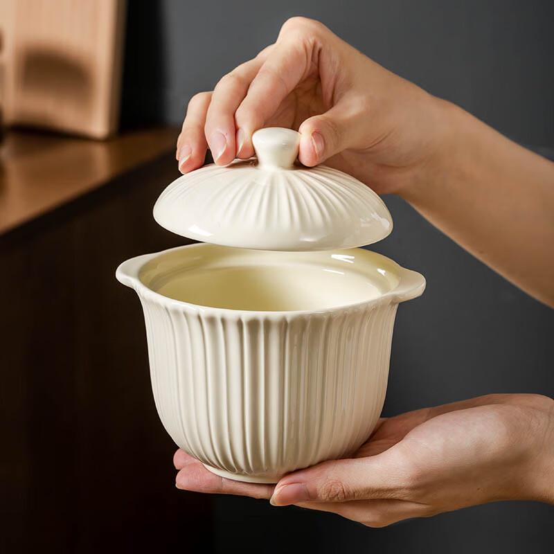 Zhaoran Ceramic Double-Boiler Stew Pot Set