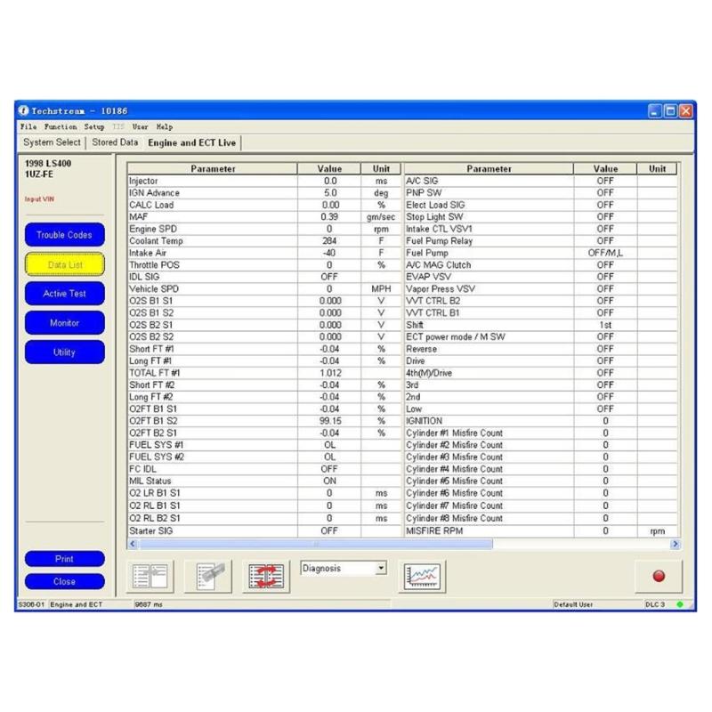 VCI J2534 Cable Fit for TISTechstreams V1800.008, Firmware V148, Car Diagnostic Tool Cable OBD2,Scanner