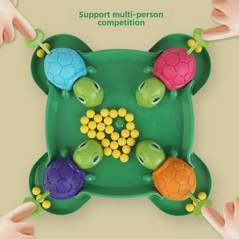 Children's Turtle Bean Eating Game - Interactive Parent-Child Educational Toy for Multiplayer Fun