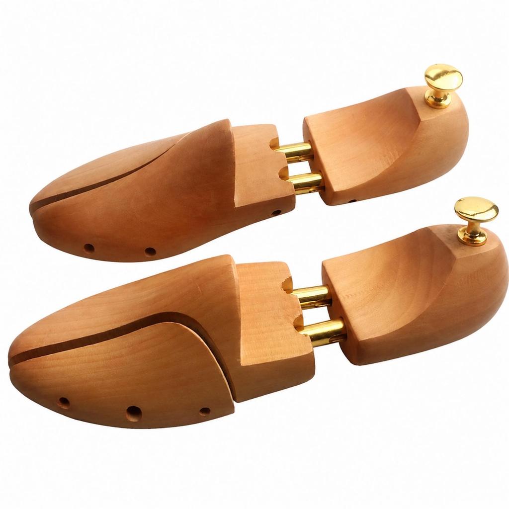 FullShape Shoe Tree with Construction Adjustable Wood Wooden for Everyday Footwear