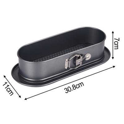 Non-Stick Tray Oval Cake Tin For Holiday Baking Quick-Release Latch Deep Sides Design Nonstick Cake Pan For Baking