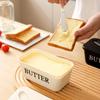Butterdose mit Deckel - Luftdichter Lebensmittelaufbewahrungsbehälter für Butter, Aufstriche, Gewürze - Transparenter Deckel mit Sichtfenster, Platzsparender Küchenorganisator