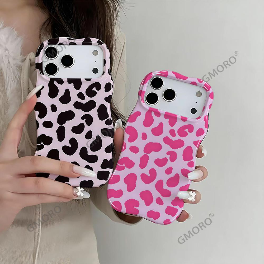 Wave Double-layer Film Case iPhone15 Amazon Hot-selling Leopard Print Mobile Phone Case Apple 17pm Personalized Protective Case