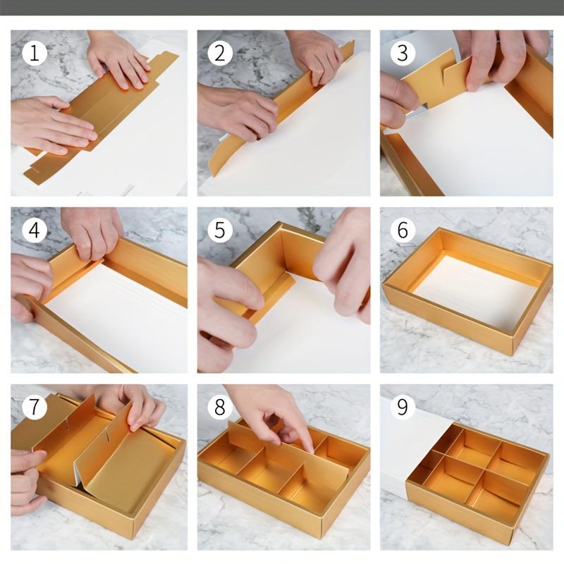 10 Verpackungsboxen mit Heißgoldfarbe Inca Dicke Goldpappe Geschenkbox für Partygeschenke und Weihnachtsgeschenke