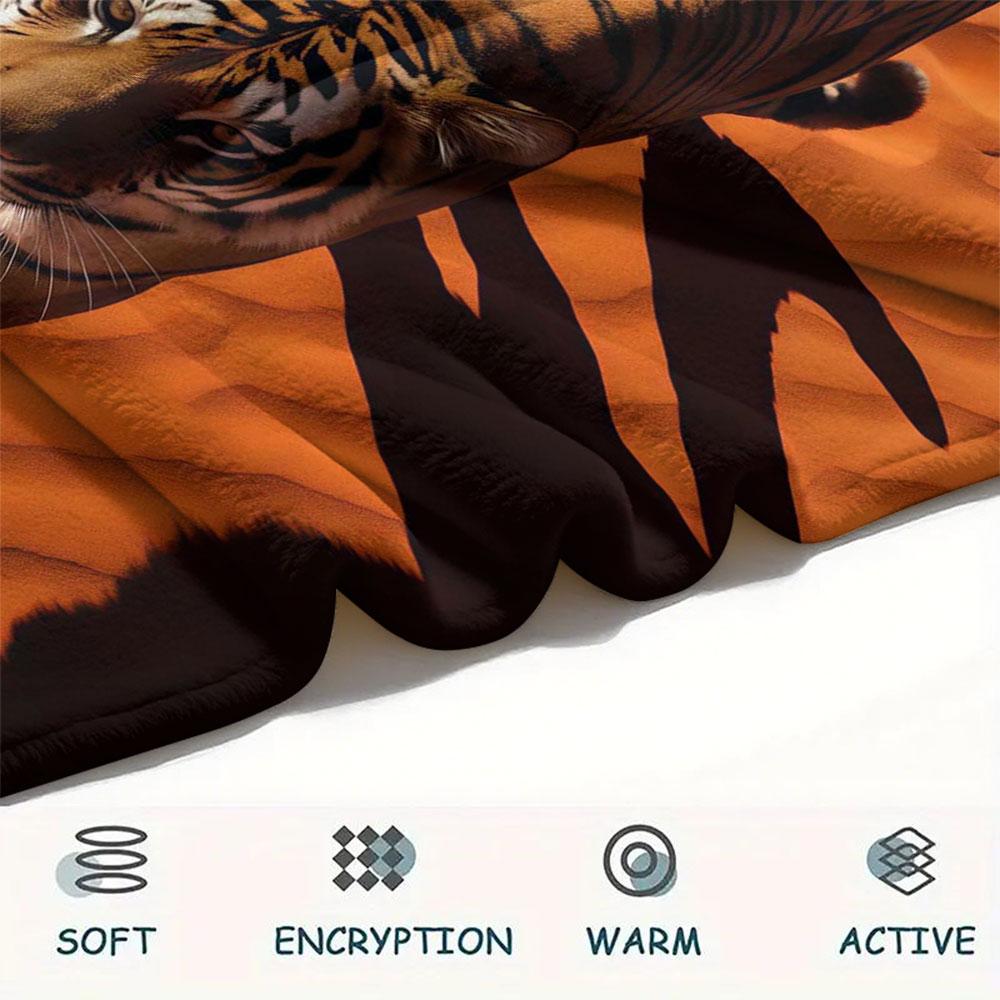 1Pc DuneBeasts Print Flannel Blanket, High quality Comfortable for All Seasons, Home Decor, Warmth and Comfort, Perfect for Christmas Gifts