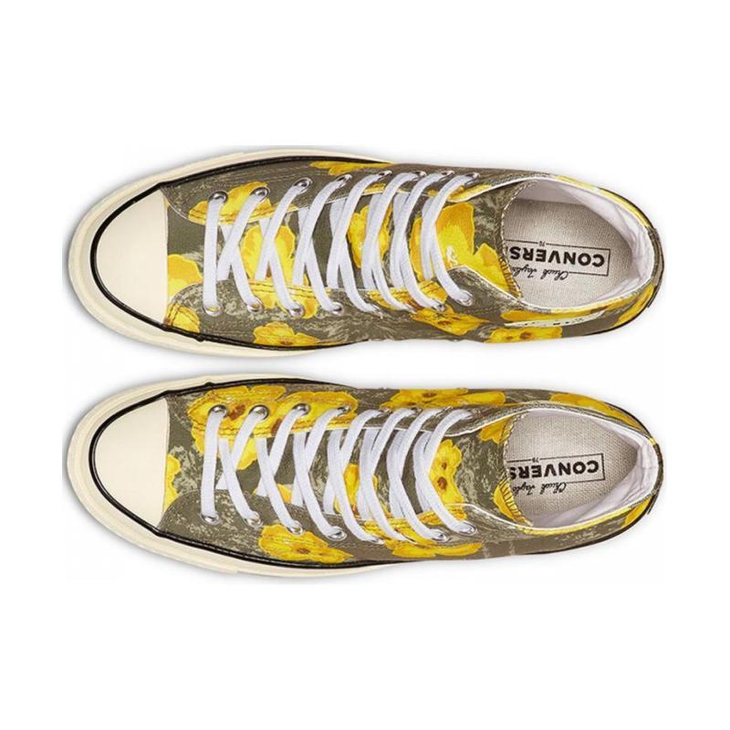 Converse Chuck Taylor 70S Comfortable and Breathable High-Top Espadrilles Unisex Yellow