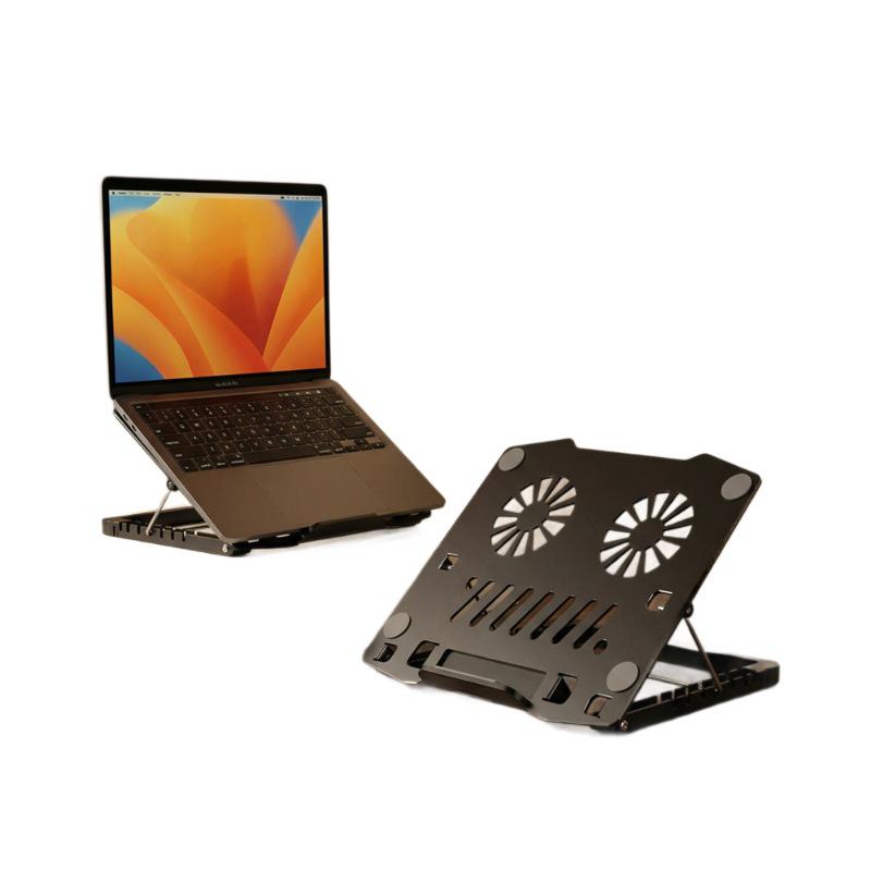 Foldable All-Metal Laptop Cooling Stand with Portable Storage