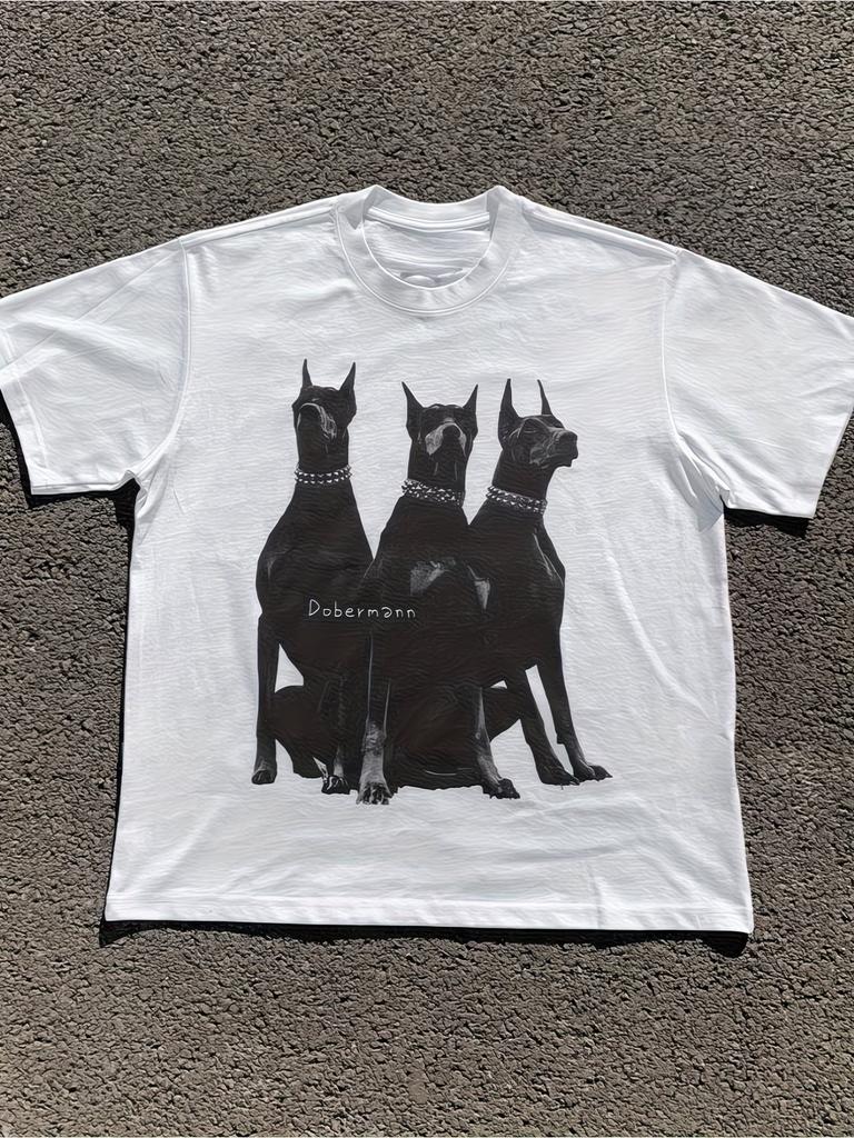 Unisexs Funny Doberunisex Pinscher Graphic T Shirt Tee Unisex Oversize Summer Novelty Streetwear Vintage Casual Trendy Comfortable Top