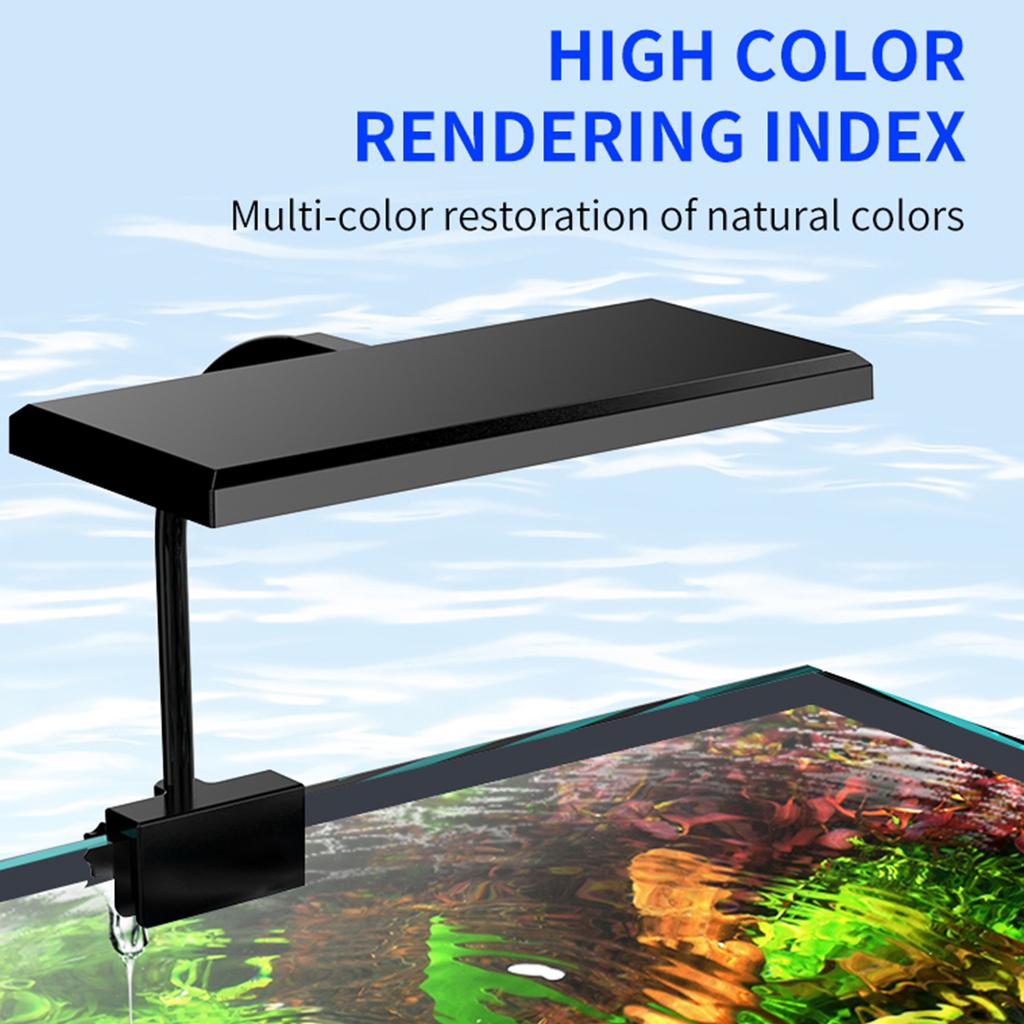 Dimmable Full Spectrum LED Aquarium Light USB Clip On Lamp for Fishtank Terrariums Landscaping Lighting Kits