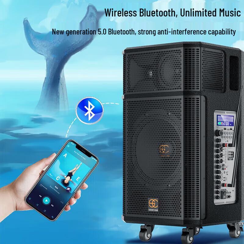 Songchuan Kunpeng Series Portable Karaoke Speaker with Display CN plug (adapter included) (CN version)