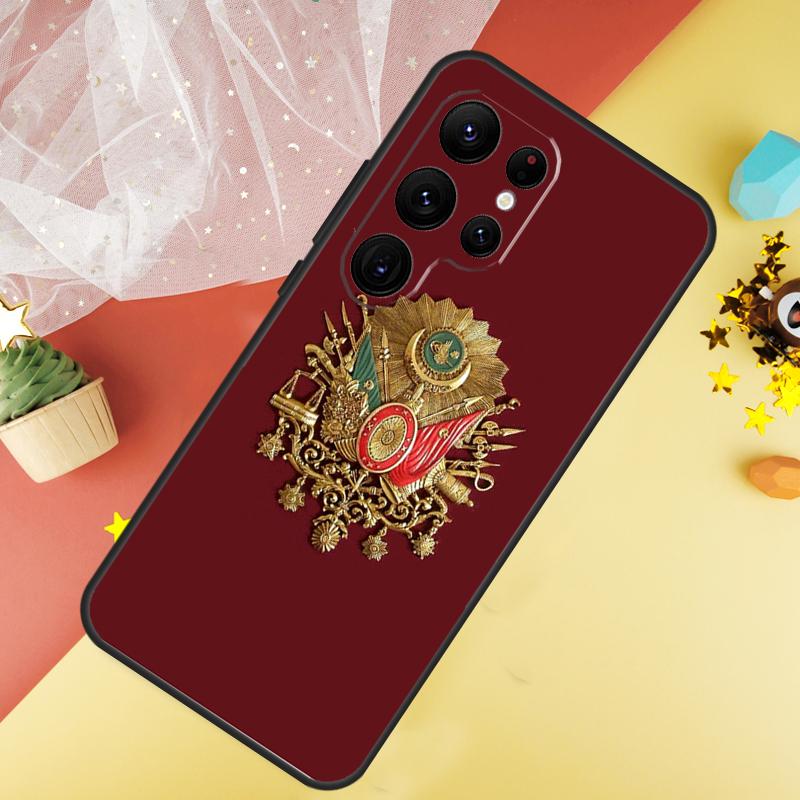 Ottoman Empire Coat Of Arms Phone Case For Samsung Galaxy S25 S26 Ultra S21 S20 S22 S23 Ultra S10 Plus S24 FE Cover Coque