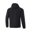 Li-Ning Fitness Series Simple Solid Color Hooded Windbreaker Men Outerwear Black AFDUC35-1