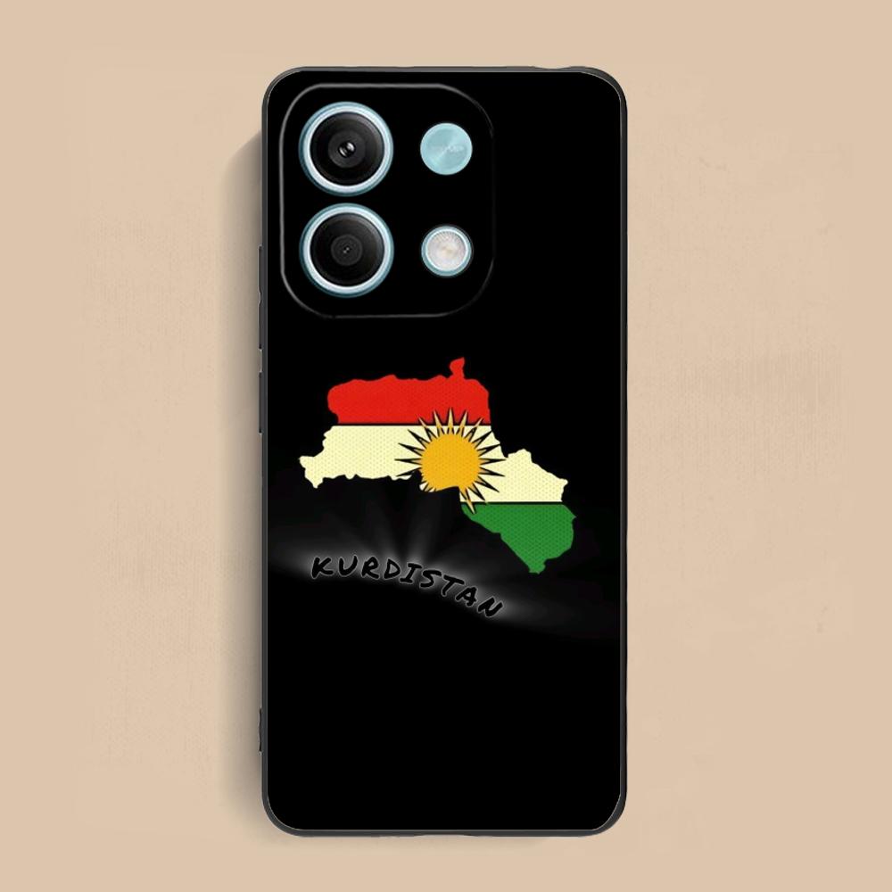 Kurdistan Flag Mobile Cell Phone Case for Xiaomi Redmi Note 14 13 12 11 S Pro Plus 4G 5G Colorful Printing Cover Cover Pretty