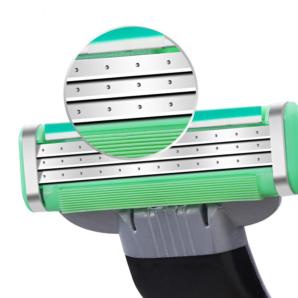 Three-Blade Manual Men's Shaving Set