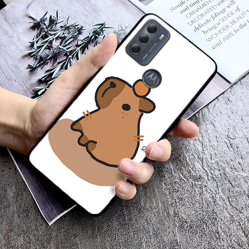 

Милый чехол для телефона с капибарой для Moto G84 G22 G32 G42 G52 G62 G53 G72 G60 G60S G100 G10 G20 G30 G13 G50 G 5G G Pure Moto G42