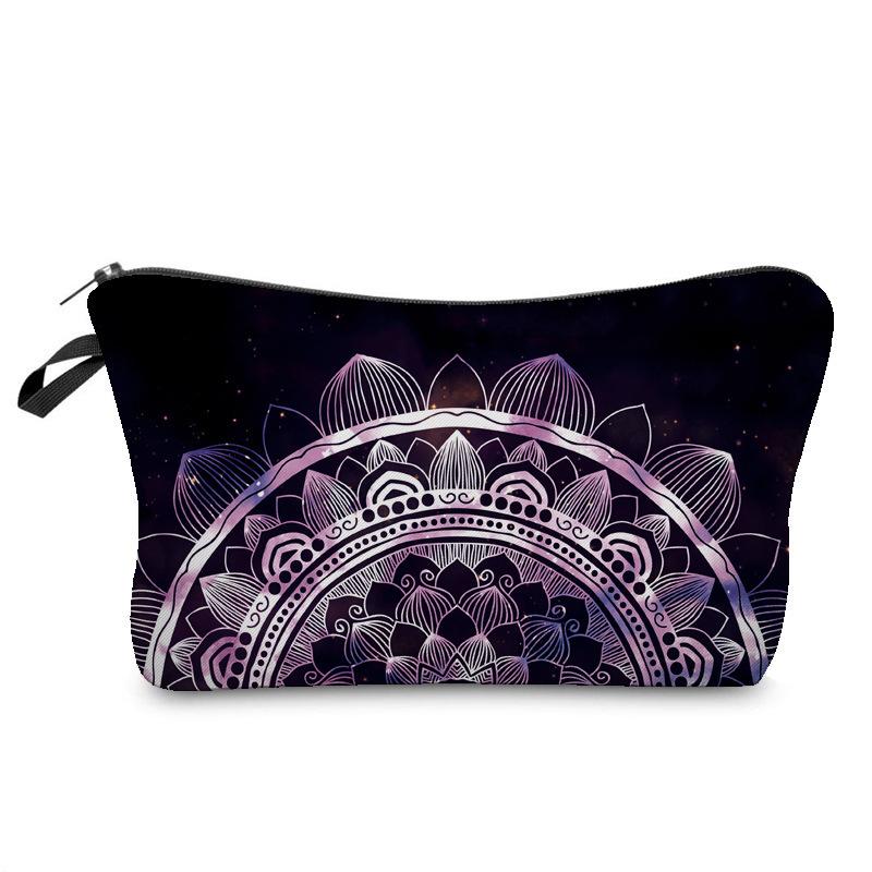 Makeup Flower Mandala Bag Multi Functional Travel Large Capacity Wash Storage