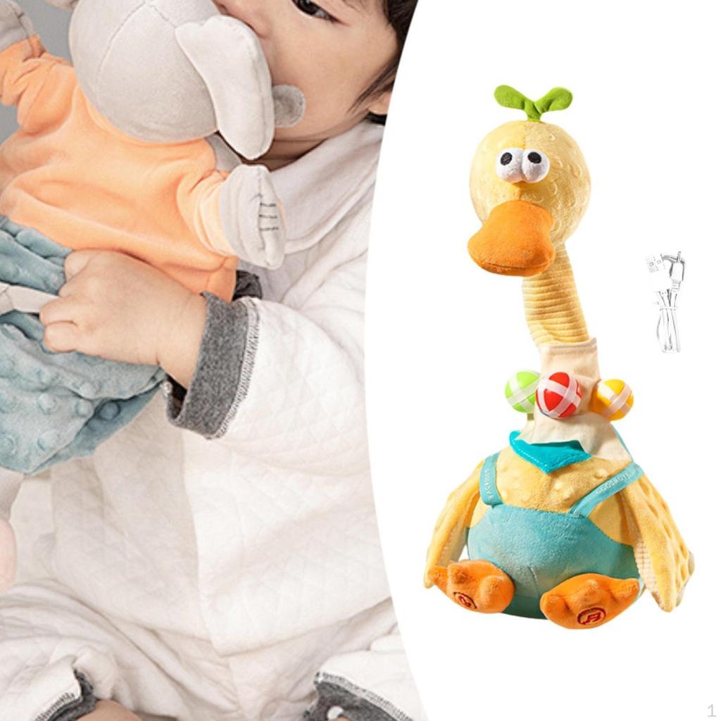 Singing Dancing Duck Toy Plush Animal Interactive for Kids 1-3 Year Old