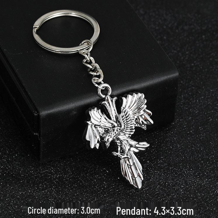 European & American Rock Guitar Keychain: Hip Hop Drip Oil Alloy Pendant Charm for Women's Bags
