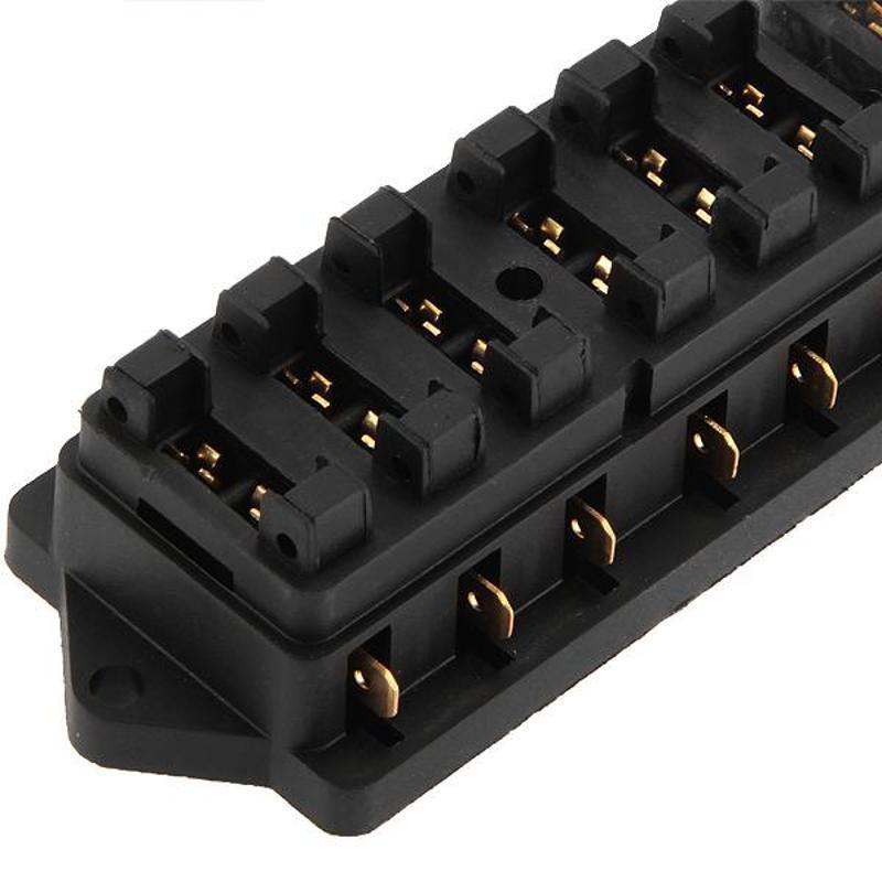 New Universal Car Truck Van 12 Way Circuit 12V Standard Blade Block Fuse Box Holder