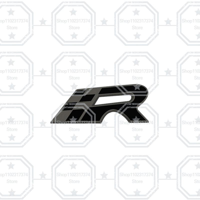 gycsn9 3D R Front Grill Emblem Metal Car Side Badge Decoration Rear Trunk Sticker For 300 LEON 5f IBIZA 6j ATECA Race Flag