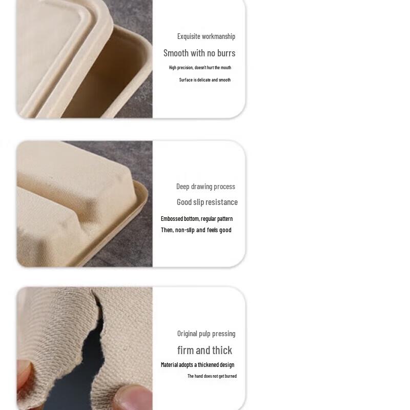 Jingzhou Biologisch abbaubare Zellstoff-Schalen für Mahlzeiten