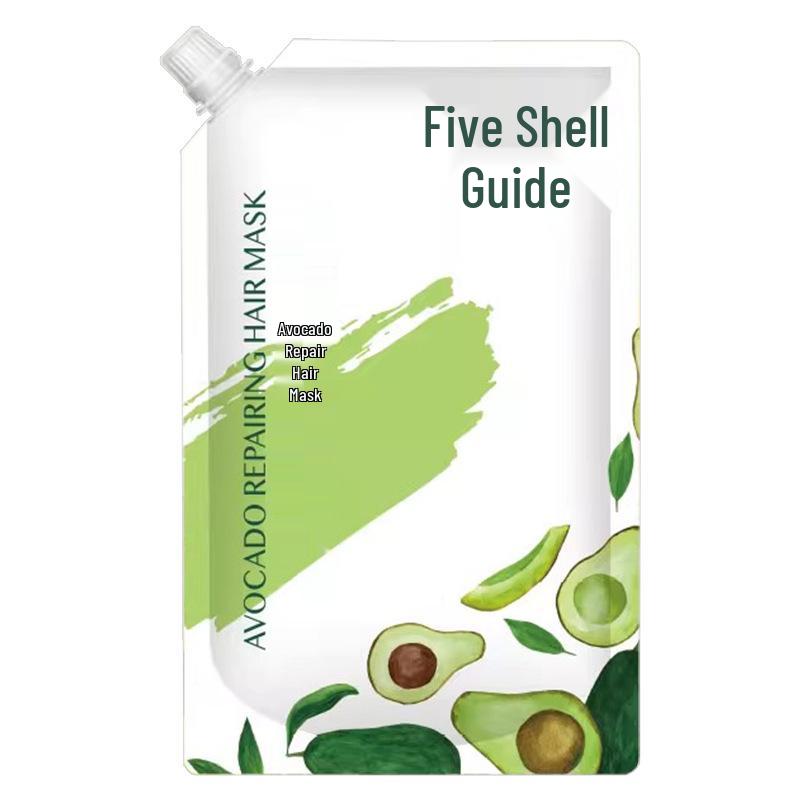 Avocado Repair Hair Mask Sachet: Moisturizing & Smoothing Conditioner for Dry, Frizzy, Permed, or Colored Hair - 500g