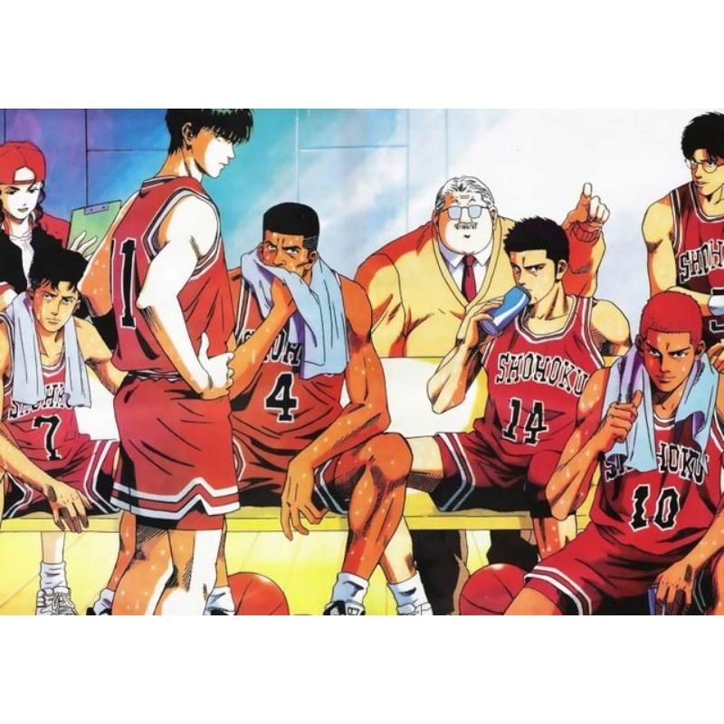 

Japanese Anime Slam Dunk Posters Rukawa Maple Sakuragi Canvas Paintings Bedroom Home Decoration Wall Painting Pictures No Frame 21*30cm No Frame