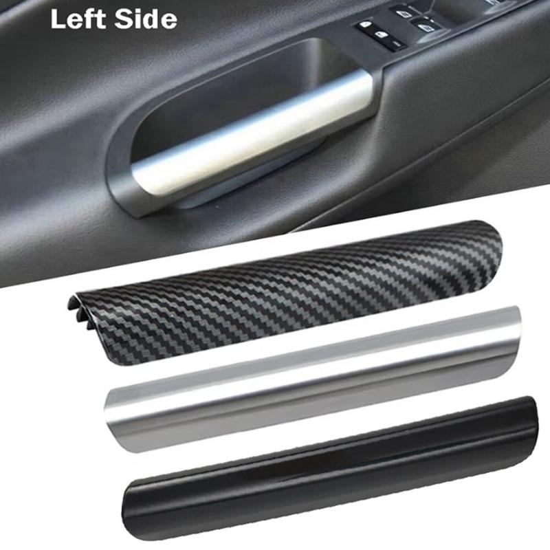Car Inner Door Handle Cover For Ford Escape 2013-2019 Trim Sticker Strip Scratch Protector Accent Injection Mold Carbon Fiber Pattern Interior Styling