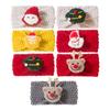 Christmas Children's Headband New Knitted Baby Wool Headband Cute Solid Color Baby Headgear Autumn and Winter