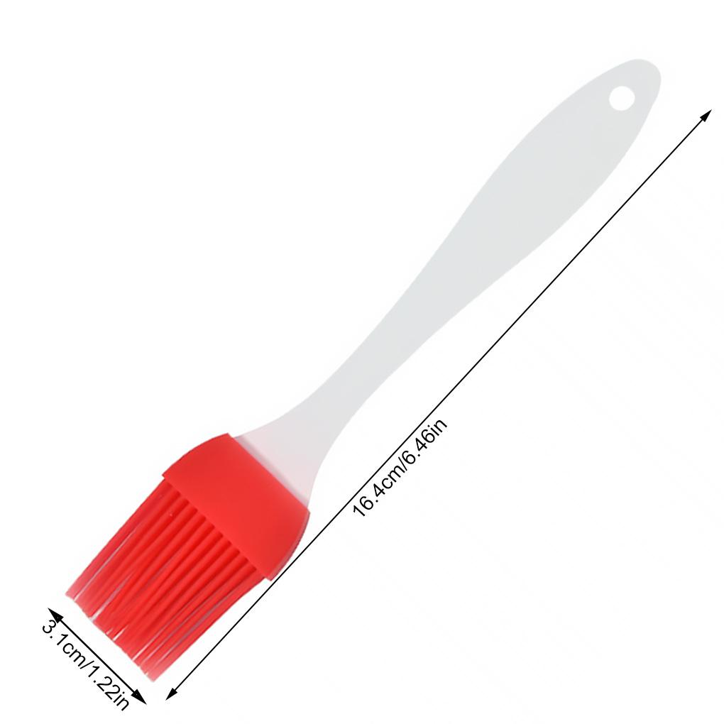 Silicone Basting Brush Clear Handle Heat Resistant Pastry Pancake BBQ Oil Brush