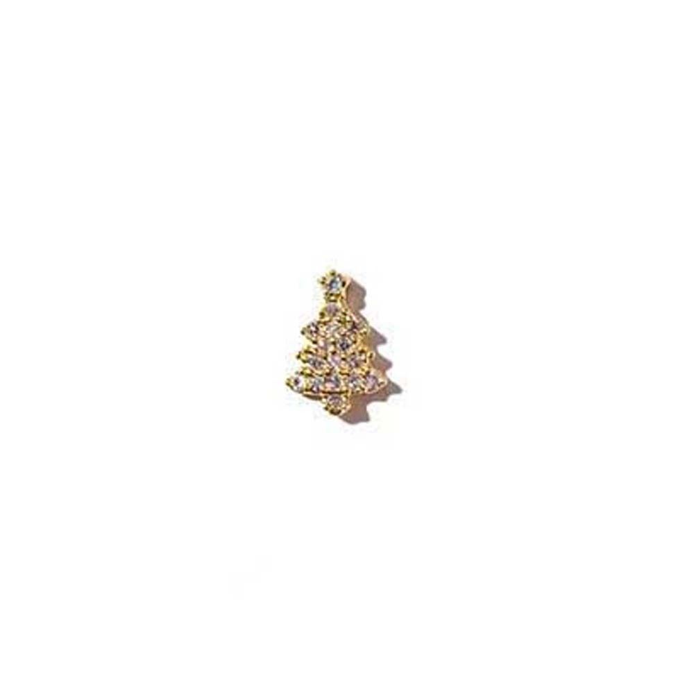 Tree 3D Nail Jewelry Snowflake Nail Rhinestones Christmas Nail Decorations Christmas Nail Drills
