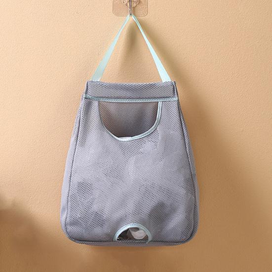 Wisząca torba do przechowywania Oddychająca Wielokrotnego użytku Bez wiercenia Wytrzymała Wygodna Oszczędność miejsca Poliester Wiszący na ścianie Organizer na worki na śmieci Artykuły kuchenne