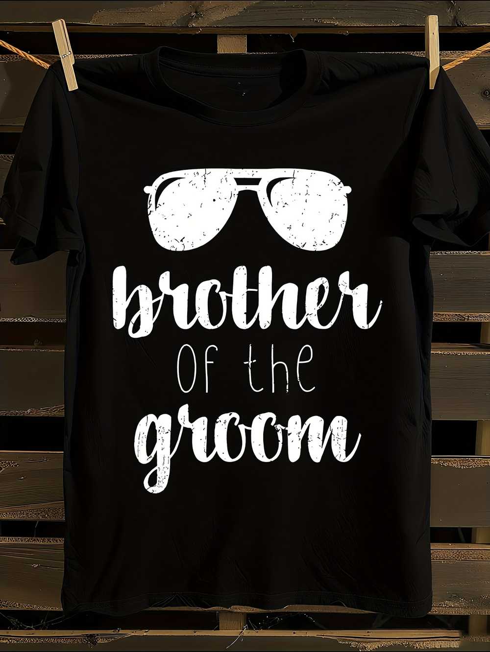

s Brother of the Groom T-Shirt Mens Tshirt Womens Tshirts with Letters Print Short Sleeves T-Shirt Casual Street Tee Shirt Top S