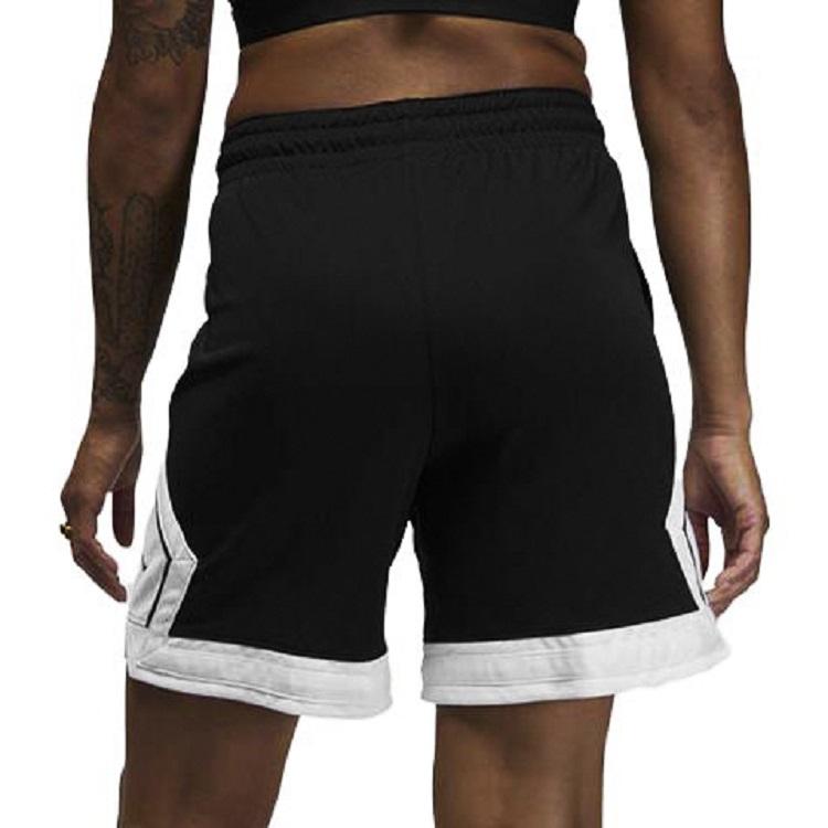 Jordan Diamond Colorblock Quick-Dry Breathable Sports Shorts Women Bottoms Black FB4589-010