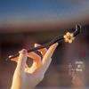 Elegant Ebony Flower Hairpin for Women – Ancient Style, High-End Feel, Simple Chinese Design, Perfect for Daily Use.